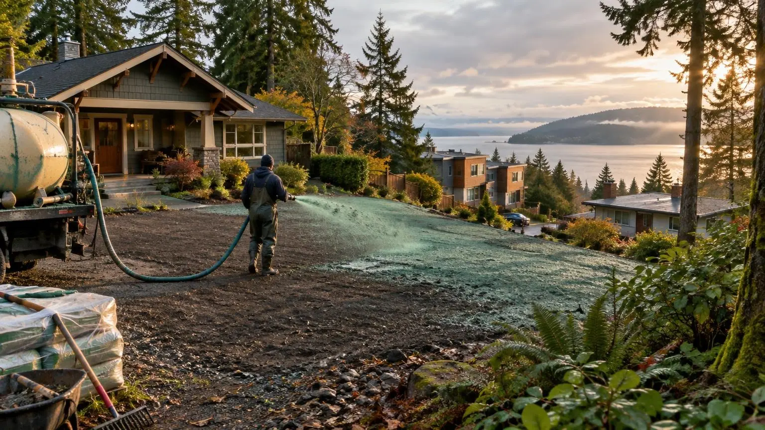 Hydroseeding in Seattle, WA